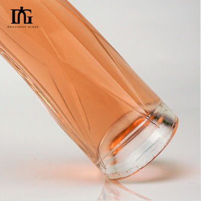 Γυάλινο υλικό 330ml 500ml Σχεδιαστικά μπουκάλια ποτών φρούτων κρασιού με καπάκι αλουμινίου