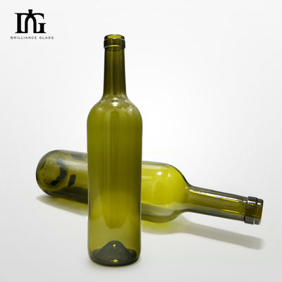 750 ml 700 ml μπουκάλι γυαλιού κόκκινου κρασιού με ταινία συρρίκνωσης και χαραγμένη επιφάνεια χειρισμού στο γυαλί