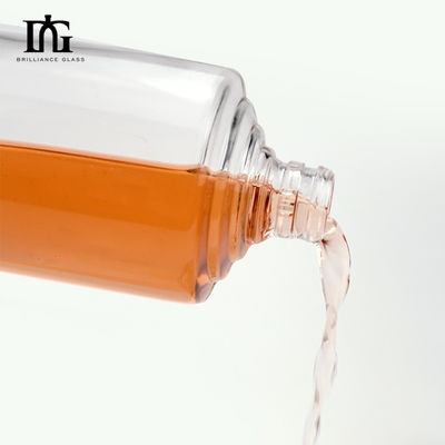 OEM/ODM Αποδεκτό Nordic Luxury 500ml 700ml 750ml Φλιντ γυάλινο μπουκάλι για βότκα Ουίσκι