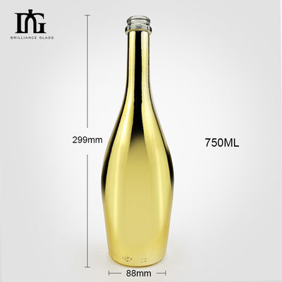 700 ml 750 ml Βιομηχανικά ποτά ηλεκτροπλασμένη γυάλινη φιάλη με προσαρμογή φελλού