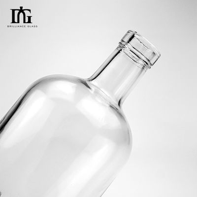 Παρέχεται Ελεύθερα Προσαρμοσμένο 700ml Ουίσκι Ρουμ Τζιν Κενό μπουκάλι αλκοόλ με φελλό