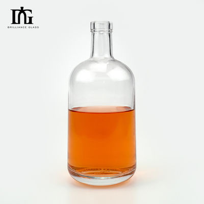 Παρέχεται Ελεύθερα Προσαρμοσμένο 700ml Ουίσκι Ρουμ Τζιν Κενό μπουκάλι αλκοόλ με φελλό