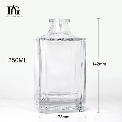 200ml 350ml 500ml 700ml 1000ml Γυαλισμένο γυάλινο μπουκάλι για το φανταχτερό μπουκάλι τεκίλας