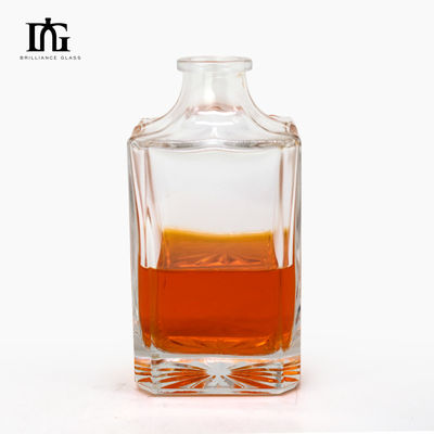 200ml 350ml 500ml 700ml 1000ml Γυαλισμένο γυάλινο μπουκάλι για το φανταχτερό μπουκάλι τεκίλας