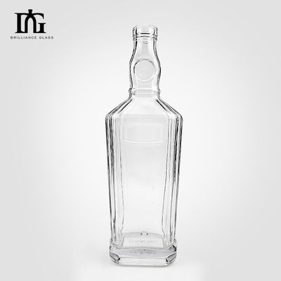 Υψηλή φιάλη ουίσκι 700 ml κατασκευασμένη από γυαλί Extra Flint με χαραγμένη εκτύπωση Decal