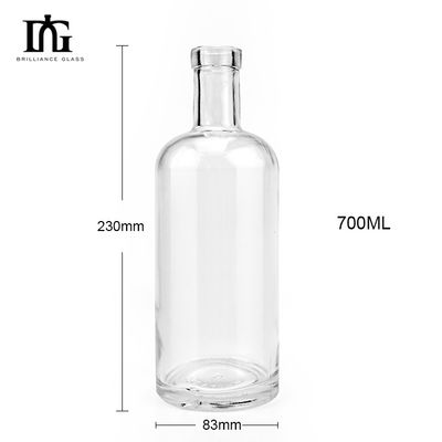 Μπουκάλια Λικέρ 500ml 700ml 750ml γυάλινη βότκα κενό γυάλινο μπουκάλι για ουίσκι βότκα
