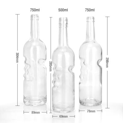 500 ml/750 ml μπουκάλι κόκκινου κρασιού Άγγελο χέρι Ειδικό σχήμα γυαλί για ποτά και χυμούς φρούτων