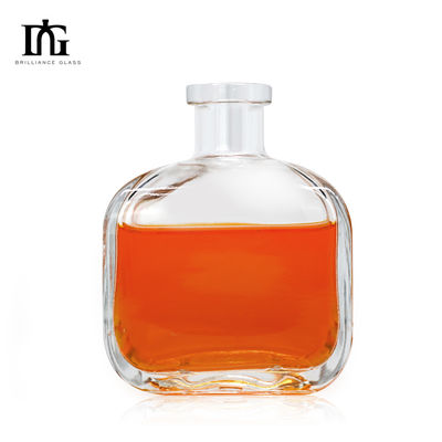 OEM/ODM Αποδεκτό 700ml 750ml Οβάλ σχήμα μπουκάλι γυαλιού για οινοπνεύματα και ποτά