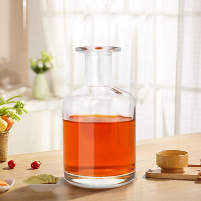 Προσαρμοσμένη ετικέτα 700 ml γυάλινο μπουκάλι για ουίσκι κρασί οινοπνευματώδης υγρός γυαλί στρογγυλό σχήμα
