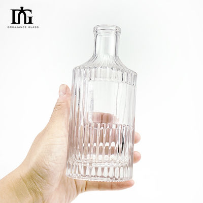 Προσαρμοσμένο 250 ml ηλεκτροπληρωμένο μπουκάλι τεκίλα κενό γυάλινο μπουκάλι με καπάκι από φελλό