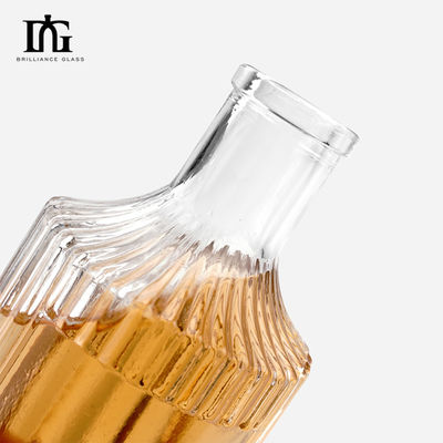 Προσαρμοσμένο 250 ml ηλεκτροπληρωμένο μπουκάλι τεκίλα κενό γυάλινο μπουκάλι με καπάκι από φελλό