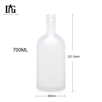 Φιάλη γυαλιού ουίσκι 700 ml με προσαρμοσμένη ετικέτα