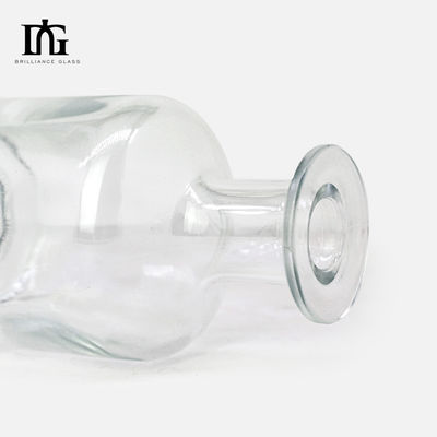 500 ml γυάλινα στρογγυλά μπουκάλια με σχήμα βότκα, ρούμι, αλκοόλ για αποστακτήρια και αποσταγμένα ποτά