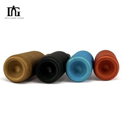 500 ml 700 ml 750 ml στρογγυλό γυάλινο μπουκάλι για κρασί λικέρ Ουίσκι από υλικό φρίντα