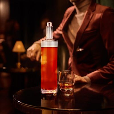 750 ml Luxury Crystal Whisky Glass Flask για το Spirit OEM/ODM Επεξεργασία επιφάνειας πάγου