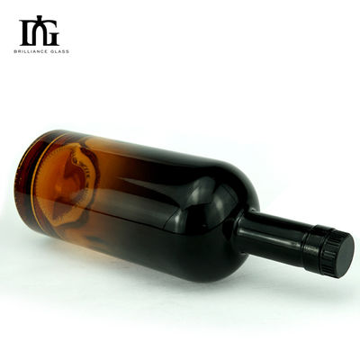Διαφανή κίτρινα γυάλινα μπουκάλια 375ml 500ml 750ml 700ml Τύπος σφράγισης CORK
