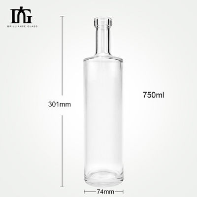 Βιομηχανικό ποτό 750 ml Διαυγές τζιν Βότκα Πάγο Κύπελλο κρασιού με σφραγίδα CORK