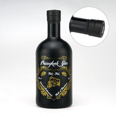 Προσαρμοσμένο μπουκάλι 500 ml Μπορντό Βότκα με επιφάνεια χρώματος