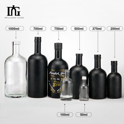 Προσαρμοσμένο μπουκάλι 500 ml Μπορντό Βότκα με επιφάνεια χρώματος