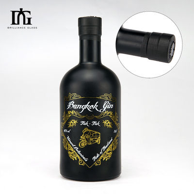 Προσαρμοσμένο μπουκάλι 500 ml Μπορντό Βότκα με επιφάνεια χρώματος