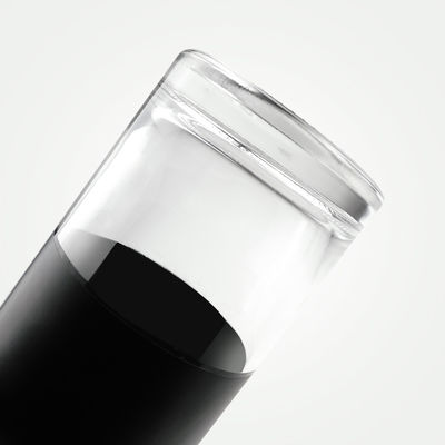 Υλικό κολάρου Γυάλινο μπουκάλι τζιν 500 ml 750 ml Παγωμένο μαύρο αλκοόλ μπουκάλι βότκα