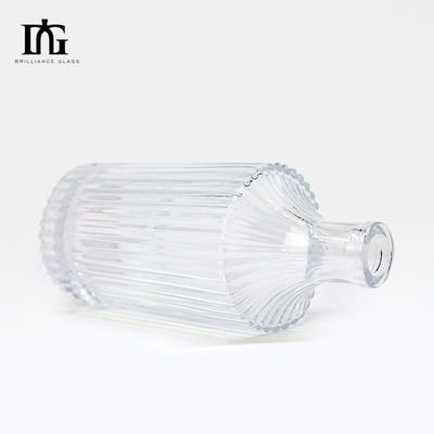 500 ml Διαφανές γυαλί Βότκα Λικέρ Τζιν Ρομ Τεκίλα Πνευματώδη Μπουκάλια με διαφανή σχεδιασμό