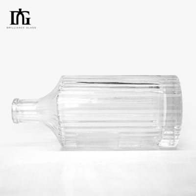 500 ml Διαφανές γυαλί Βότκα Λικέρ Τζιν Ρομ Τεκίλα Πνευματώδη Μπουκάλια με διαφανή σχεδιασμό