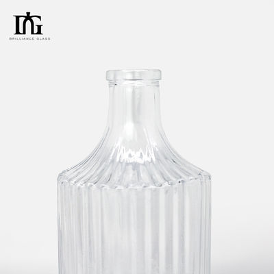 500 ml Διαφανές γυαλί Βότκα Λικέρ Τζιν Ρομ Τεκίλα Πνευματώδη Μπουκάλια με διαφανή σχεδιασμό