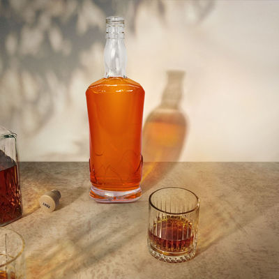 OEM/ODM 700ml 750ml γυάλινο μπουκάλι για κρασί ουίσκι απευθείας προμήθεια Κεπάκι τύπου φελλού