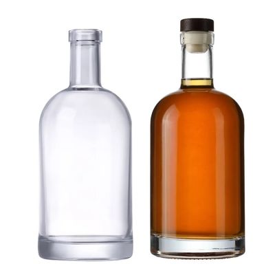 Κελάρι από γυαλί 500ml 700ml 750ml Βόρειο κενό διαφανές μπουκάλι για βότκα Όσλο