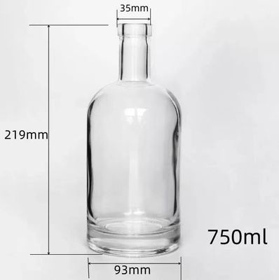 Κελάρι από γυαλί 500ml 700ml 750ml Βόρειο κενό διαφανές μπουκάλι για βότκα Όσλο