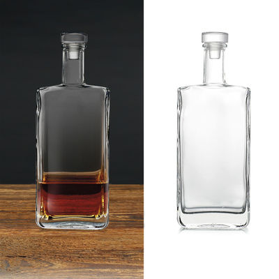 750 ml σαφές κρασί τζιν γυάλινο μπουκάλι για βότκα Βιομηχανικά ποτά Βασικό υλικό γυαλί