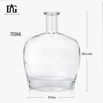 Προσαρμοσμένο σχεδιασμό 700ml Ρουμ γυάλινο μπουκάλι με χωρητικότητα φελλού 700ml Δείγμα παρέχεται δωρεάν