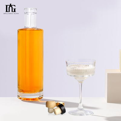 Κροσέ γυαλί 500 ml Βότκα Τζιν Τεκίλα Ουίσκι Μπράντυ γυάλινο μπουκάλι για την αγορά OEM/ODM