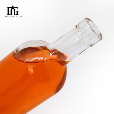 Προσαρμοσμένο λογότυπο οινοπνευματώδη ποτά γυάλινο μπουκάλι με κλασικό σχεδιασμό