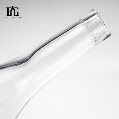 1000 ml χωρητικότητας Διαφανές γυάλινο μπουκάλι για βότκα Ουίσκι Αλκοολούχα