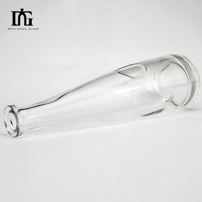 Μινιταλικό νερό γυαλί Σώμα Custom 750ml μακρύ λαιμό λεπτό μπουκάλι κρασιού πάγου για ψηλό λεπτό μπουκάλι