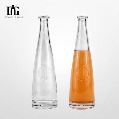 Μινιταλικό νερό γυαλί Σώμα Custom 750ml μακρύ λαιμό λεπτό μπουκάλι κρασιού πάγου για ψηλό λεπτό μπουκάλι