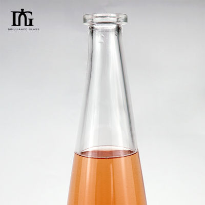 Μινιταλικό νερό γυαλί Σώμα Custom 750ml μακρύ λαιμό λεπτό μπουκάλι κρασιού πάγου για ψηλό λεπτό μπουκάλι
