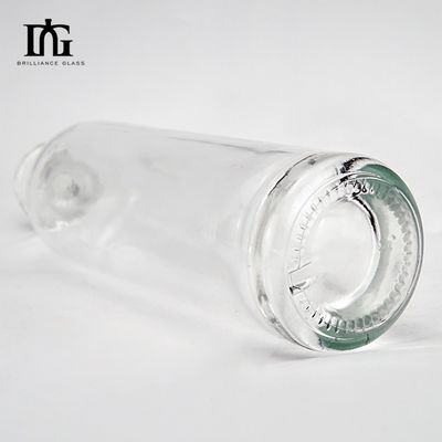 500 ml/700 ml/750 ml Στρογγυλά Στήλινα Λεπτά Υψηλά Μπουκάλια Γυαλί Βότκας με Κεπάκι Κεραμίδας