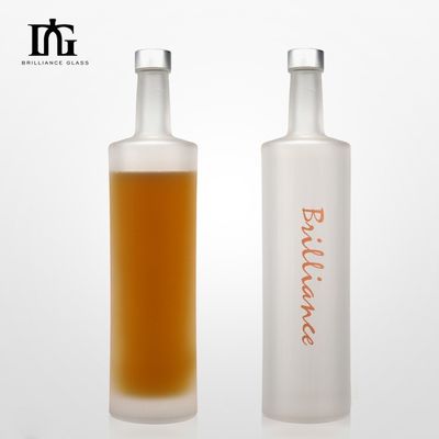 Προσαρμοσμένο γυάλινο κολάρο 750ml/1000ml μπουκάλι βότκας για υψηλής χωρητικότητας ποτά και κρασί