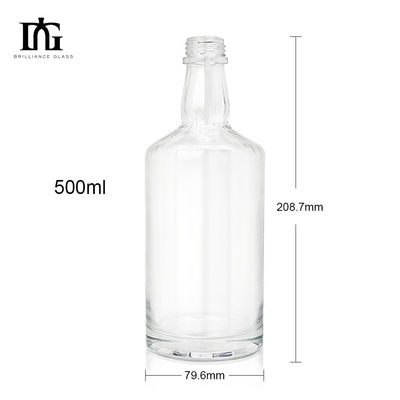 Υλικό βάσης γυαλιού 750 ml Κενό μπουκάλι κρασιού ουίσκι για μπουκάλια αλκοόλ