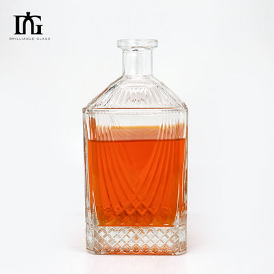 700 ml 750 ml γυάλινα μπουκάλια για κρασί ουίσκι Brilliance ρούμι τζιν άδεια κατασκευαστές προμήθεια