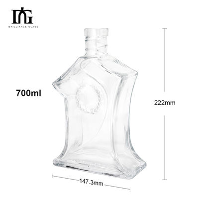 Τύπος καπάκις Στροφή από φελλό Και τα δύο 700ml 70cl 750ml 75cl γυάλινο μπουκάλι για Brandy Ουίσκι Τζιν Βότκα