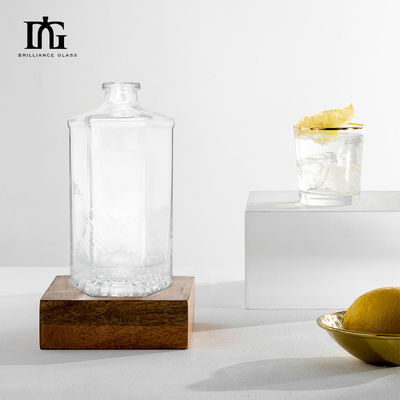 Τύπος σφράγισης Φελλός 500 ml Διαυγές μπουκάλι γυαλιού για οινοπνευματώδη προϊόντα τεκίλας