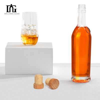 Τζιν 750 ml γυάλινα μπουκάλια οινοπνεύματος μπράντι γυάλινα μπουκάλια μπύρας μπουκάλια μπύρας ποτό φελλό τροφή