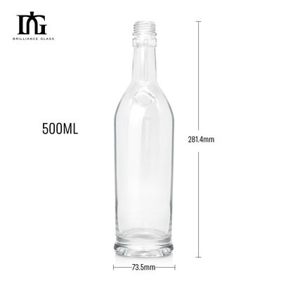 Τζιν 750 ml γυάλινα μπουκάλια οινοπνεύματος μπράντι γυάλινα μπουκάλια μπύρας μπουκάλια μπύρας ποτό φελλό τροφή