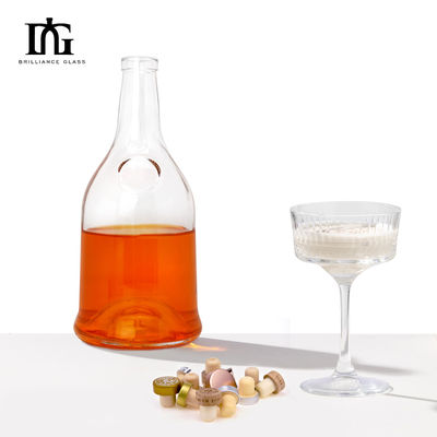 Προσαρμοσμένο λογότυπο 500ml/700ml γυάλινο μπουκάλι για κρασί ή ποτό