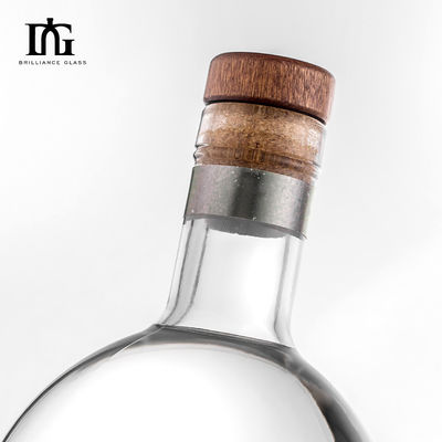 Προσαρμοσμένο λογότυπο 500ml/700ml γυάλινο μπουκάλι για κρασί ή ποτό