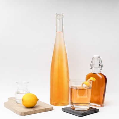 Επεξεργασία επιφάνειας χαρακτικής 380ml 700ml γυάλινο μπουκάλι για τεκίλα ουίσκι βότκα ρούμι μπράντυ